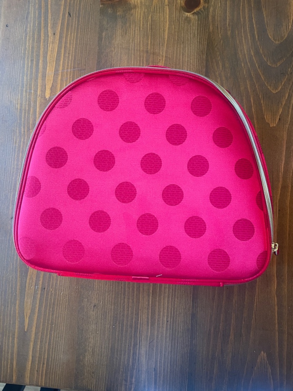 Estee Lauder Hot Pink Polka Dot Cosmetic Bag new unused